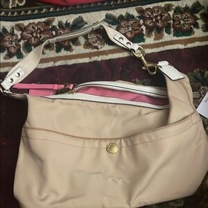 Coach Elegant Cream Shoulder Bag